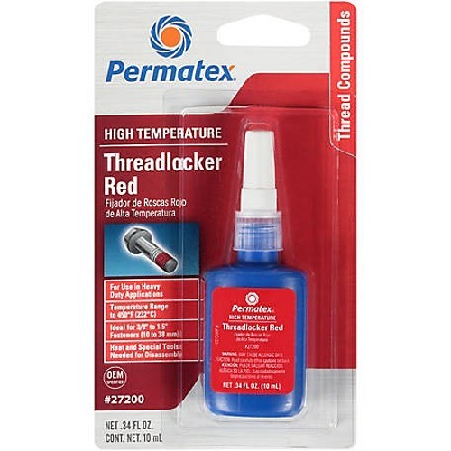 ITW Polymers Adhesives 68622626210 Threadlocker, 10 mL, Red