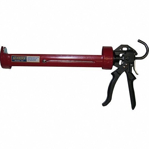 Caulking Gun, Smooth Rod Barrel, 0.25 gal Container