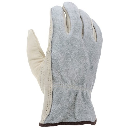 MCR Safety 32055XL Work Gloves, Driver Glove Type, X-Large, #10, Beige/Brown, SlipOn Cuff, Unlined