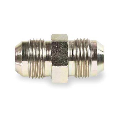 Male Straight Union, 5/16 in Nominal, Flare x Flare, 316 Stainless Steel