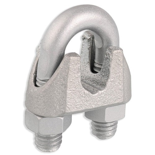 Wire Rope Clip, 1/4, Zinc