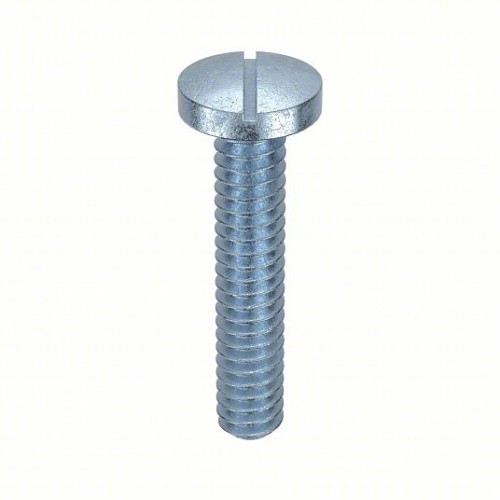 Machine Screw, Imperial, #8-32 Diameter - Thread Size, 3/4 in Overall Length, Brass, Oval Head, Slotted Drive