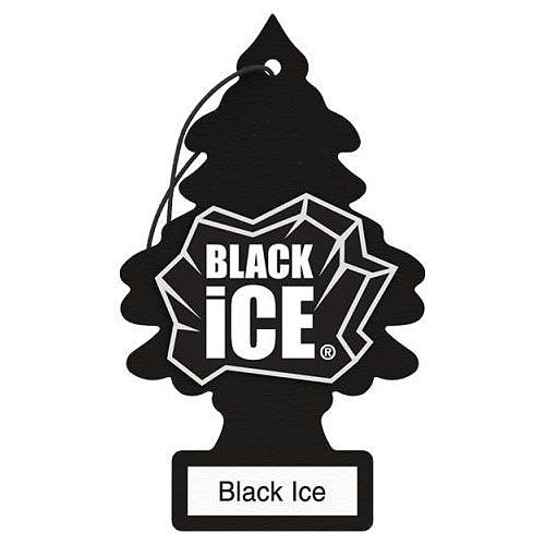 CAR-FRESHNER Little Trees® 2YXW1CU8QV Hanging Air Freshener, Black Ice