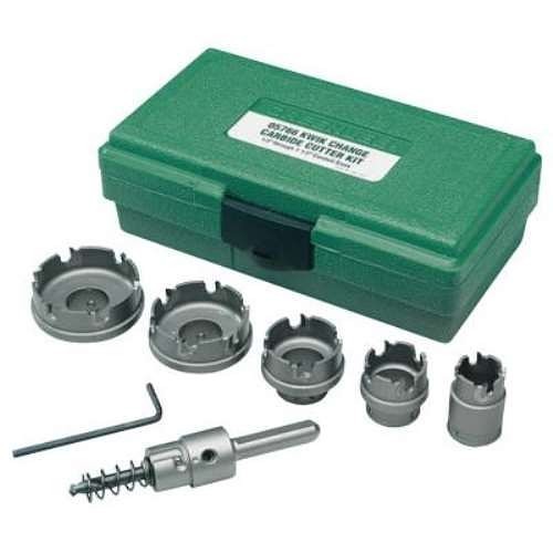 Greenlee® 332-660 Hole Cutter Kit, 9 Piece, Carbide Tip