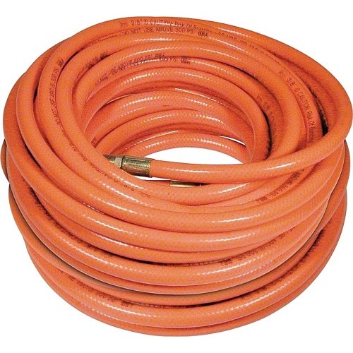 Air Hose, 3/8 in MNPT Nominal, 100 ft Length, 300 psi Working, PVC