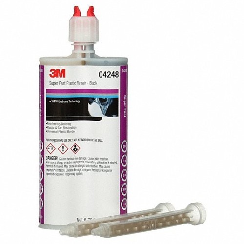 3M™ 04248 Super Fast Repair Adhesive, 200 mL, Cartridge, Black