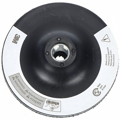 3M™ 05680 Disc Pad, 5 in Pad Dia, 1/8 in, Hook & Loop Attachment