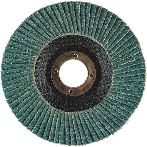 3M™ 10816FF Fiberglass Flap Disc, 4-1/2 in Disc Dia, 80 Grit, Zirconia Alumina Abrasive, Closed Disc