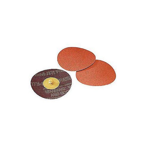 3M™ Cubitron™ 11109 Quick Change Disc, 2 in Disc Dia, 80 Grit, Medium Grade, Ceramic Abrasive, Roll-On/Off Attachment