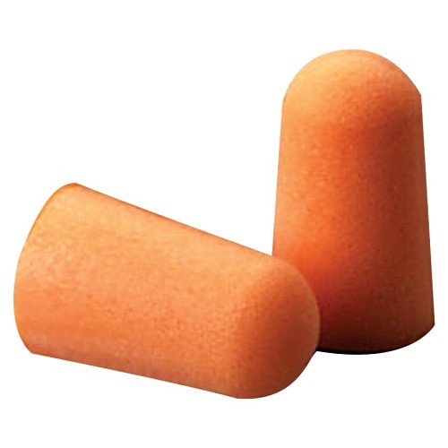 3M™ 142-1100 Ear Plug, Uncorded Tapered, 29 dB Noise Reduction Rating, Tapered, Bright Orange Plug