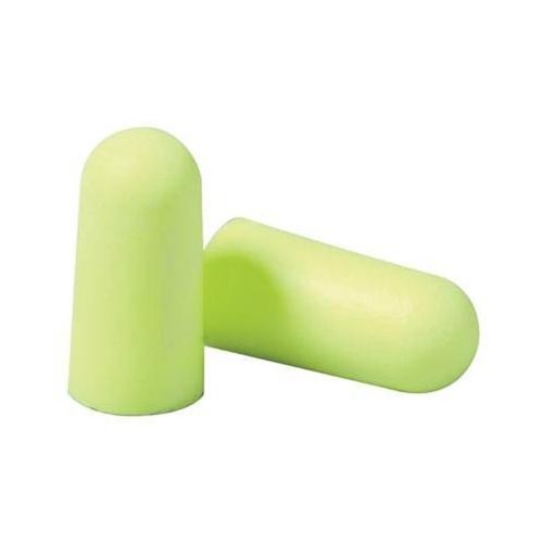 3M™ 247-312-1250 Earplug, Uncorded, 33 dB Noise Reduction Rating, Pod, Roll Down, Regular, Yellow Neon Plug, Yellow Neon Cord