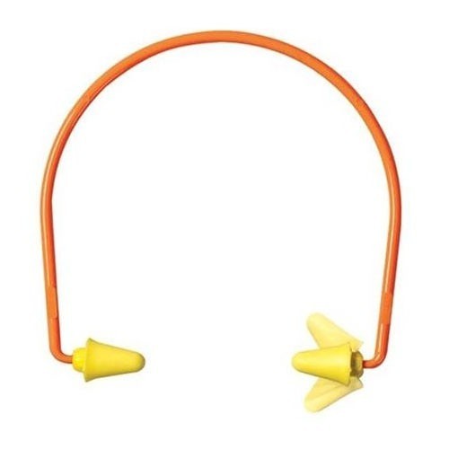 3M™ 247-320-1000 Hearing Protector, Banded, 28 dB Noise Reduction Rating, Yellow Plug