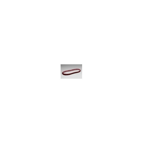 3M™ 3MI-7000045943 Non-Woven Abrasive Belt, 1/2 in Belt Width, 24 in Belt Length, Medium Grade, Aluminum Oxide Abrasive, Maroon