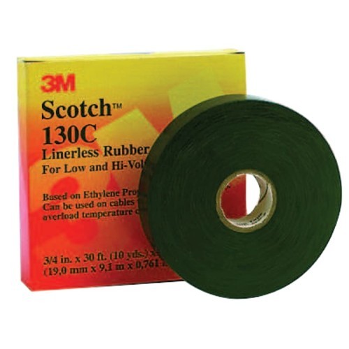 3M™ Scotch® 500-417538 Splicing Tape, 30 ft Length, 1 in Width, 30 mil Thickness, Ethylene Propylene Rubber Adhesive, Black