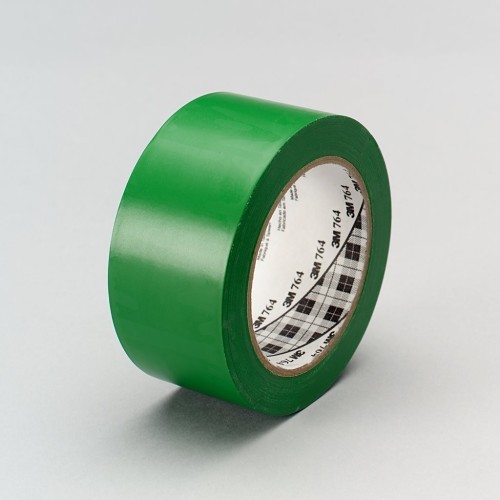 3M™ 7000028964 Vinyl Tape, 36 yd Length, 2 in Width, 5 mil Thickness, rubber Adhesive, Vinyl Backing, Green