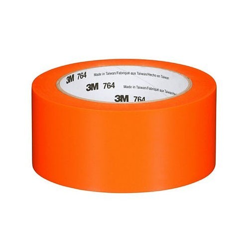 3M™ 7000028965 Vinyl Tape, 5 mil Thickness, Rubber Adhesive, PVC Backing, Orange