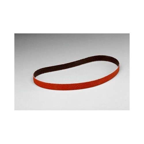 3M™ 7000118385 Cloth Belt, 1/2 in Belt Width, 18 in Belt Length, 60 Grit, 777F Grade, Ceramic/Aluminum Oxide Abrasive