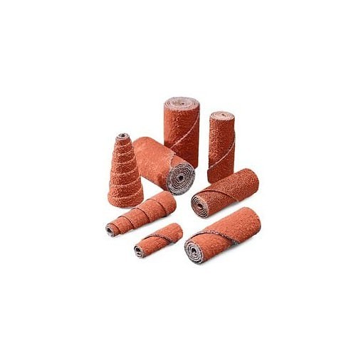 3M™ 7100136781 Cartridge Roll, 1/2 in Maximum Roll Dia, 1/8 in Pilot Hole Dia, 80 Grit, Ceramic Abrasive