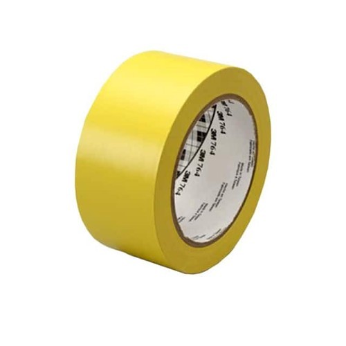 3M™ 764 Vinyl Tape, 36 yd Length, 2 in Width, 5 mil Thickness, rubber Adhesive, PVC Backing, Yellow