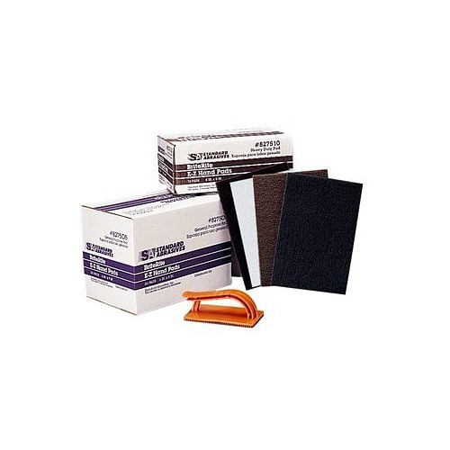 3M™ 827505 Hand Pad, 9 in Length, 6 in Width/Diameter, Very Fine Grade, Aluminum Oxide Abrasive