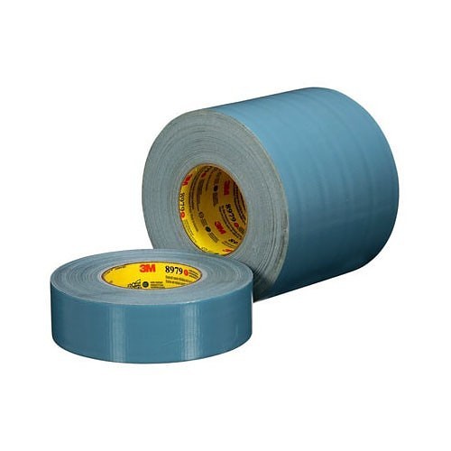 3M™ 8979 Duct Tape, 22.8 m Length, 48 mm Width, 12.6 mm Thickness, Rubber Adhesive, Polyethylene/Cloth Scrim Backing, Blue