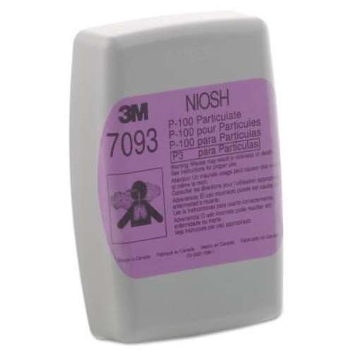 3M 142-7093 Particulate Filter, Oil and Non-Oil, For Use With: 3m Respirators 5000 Series;3m Cartridge 6000 Series, Magenta