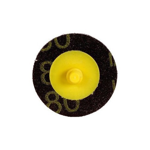 3M Roloc™ 3M22401 Quick-Change Disc, 2 in Disc Dia, 80 Grit, Medium Grade, Aluminum Oxide Abrasive, Type TR Attachment