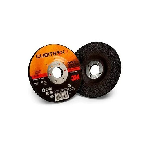 3M Cubitron™ 3M78466 Grinding Wheel, 4-1/2 in Wheel Dia, 1/4 in Wheel Thickness, 7/8 in Center Hole, 36 Grit, Aluminum Oxide Abrasive