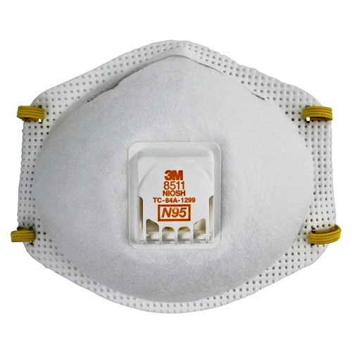 3M 54343 Disposable Particulate Respirator, Half Facepiece Disposable Respirator, Universal