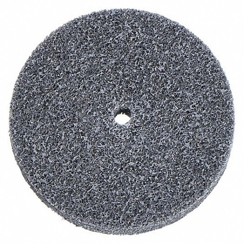 3M Scotch-Brite™ 61500122553 Deburring Wheel, 152.4 mm Wheel Dia, 25.4 mm Center Hole, Fine Grade, Silicon Carbide Abrasive