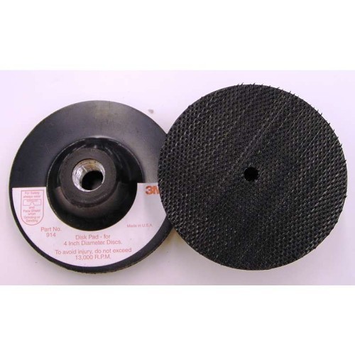 3M 7000120888 Disc Pad, 4 in Pad Dia, 1.6 in Pad Length, 5.7 in Pad Width, Hook and Loop Attachment