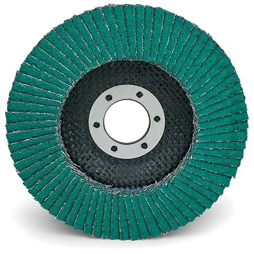 3M 7010327323 Flap Disc, 4-1/2 in Disc Dia, 7/8 in Center Hole, 40 Grit, Coarse Grade, Zirconia Alumina Abrasive, Type 27 Disc