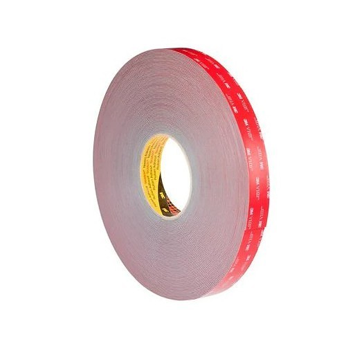 3M™ VHB™ GPH-160GF Foam Tape, 32.91 m Length, 12.7 mm, 19.05 mm, 25.4 mm Width, 0.063 in Thickness, Acrylic Adhesive, Gray