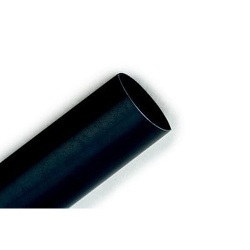 Heat Shrink, 15/16 in Inner Dia Expanded, 4 ft Length, Black, Dual Wall, 4:1 Shrink, -40 to 125 deg C
