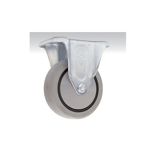 Midwest Caster & Wheel 4S6X2PP-TKB Swivel Caster, 6 in Wheel Dia, 2 in Wheel Width, Urethane Polypropylene Wheel