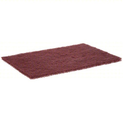 3M™ 7000000728 7447 Pad, 9 in L, 6 in W W/Dia, 1/4 in THK, Very Fine Grade, Aluminum Oxide Abrasive