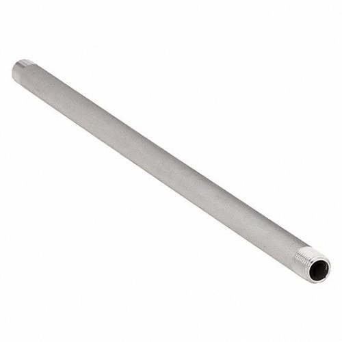 Pipe Nipple, 1/8 in Nominal, 3-1/2 in Length, 316 Stainless Steel