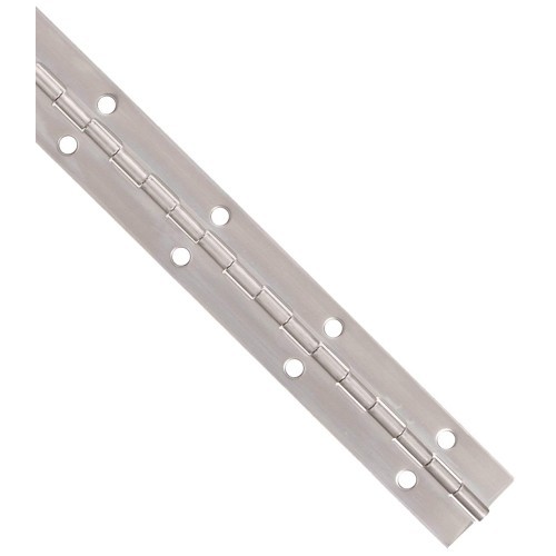 Marlboro A093032X72 Hinge, 6 ft Overall Height, 2 in Overall Width, 0.09 in Leaf Thickness, Aluminum, 1/4 in Pin Dia