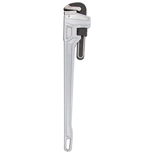 Pipe Wrench, 24 in Overall Length, Serrated Jaw, Die Cast Aluminum Handle, Powder Coated