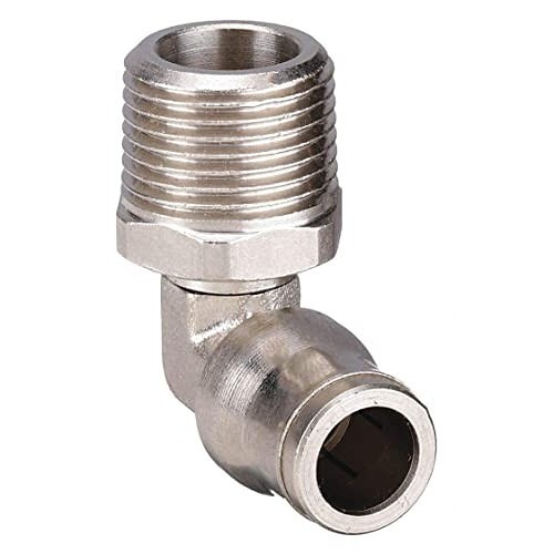 Dixon® Legris by Dixon® 31090810 Pneumatic Elbow, Swivel, 90 deg, 8 mm x 1/4 in Nominal, Tube x Male BSPT, Brass