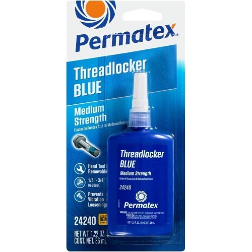 ITW Polymers Adhesives 68622624240 Threadlocker, 36 mL, Bottle, Blue