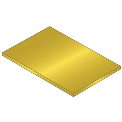 Brass Shim, 18 in Length, 6 in Width, 0.005 in Thickness