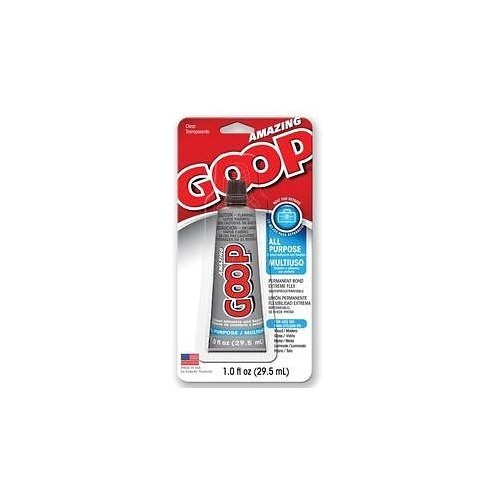 Goop Adhesive, 1 oz Container, Tube Container, Clear