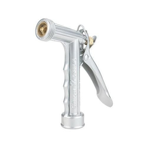 Hose Nozzle, Metal Pistol Grip, Zinc Plated