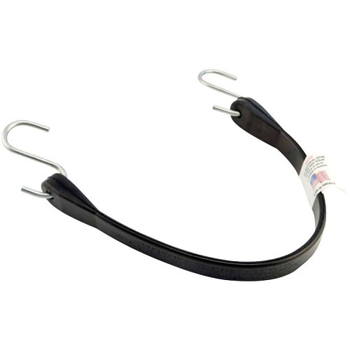 Trap strap, 15 ft Strap Length, 3/16 in Strap Width, EPDM Rubber Strap, Hook-to-Hook