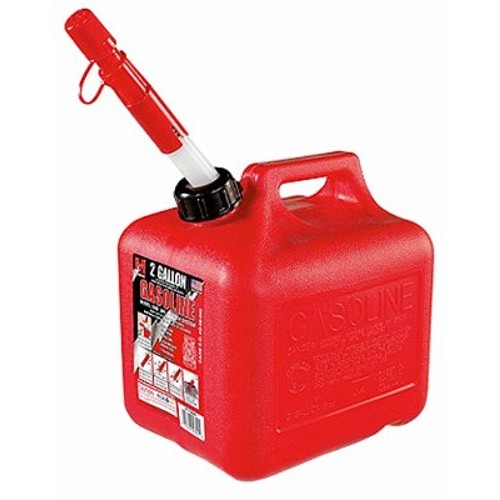 Gas Can, 2 gal Container, Can Container, Red