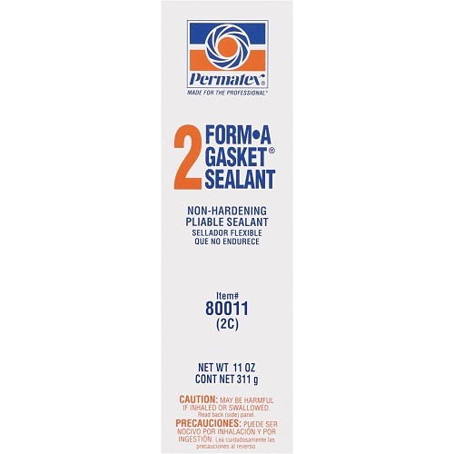 ITW Polymers Adhesives 68622680011 #2 Form-A-Gasket Sealant, 11 oz, Tube