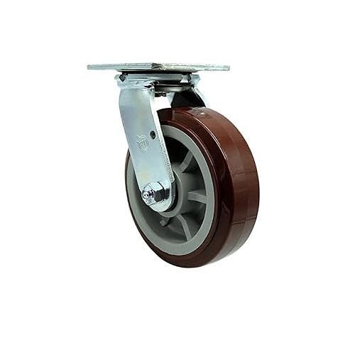 Midwest Caster & Wheel 76HRB414R Rigid Caster, 4 in Wheel Dia, 1-1/4 in Wheel Width