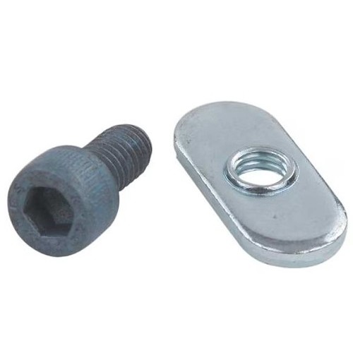 80/20 75-3412-15 SHCS & Economy T-Nut, Measurement System: Metric, M6, Carbon Steel, Zinc Plated