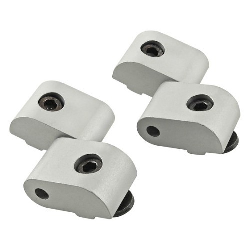 Door Hinge, Standard Lift-Off, 10 lb Capacity, Anodize, Orientation: Left Hand, Clear